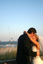 A kiss on the beach