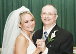 The bride and her father